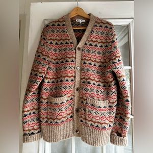 Alex mill fair isle cardigan size medium